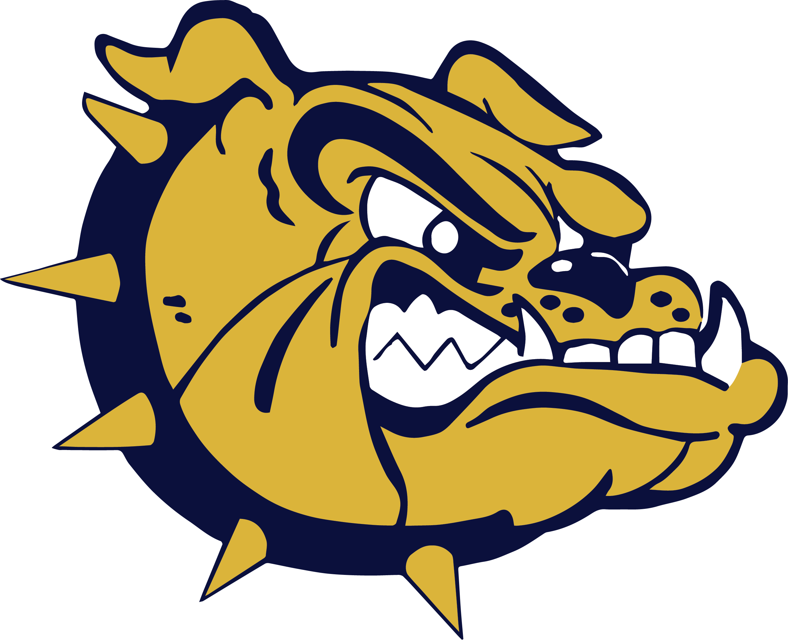 Hylton High School bulldog logo