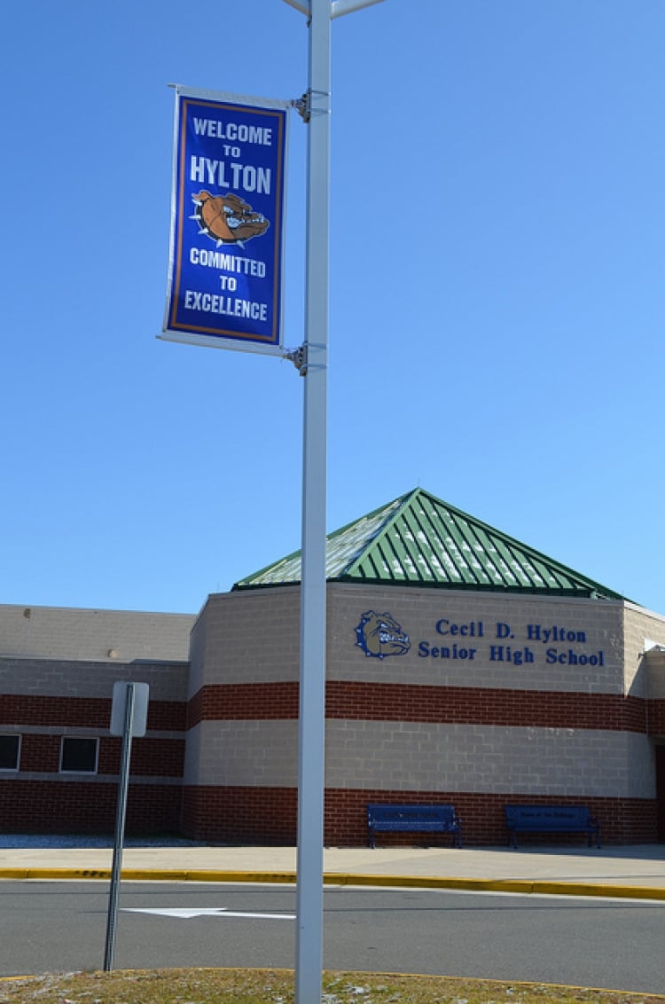 Front of Hylton High School Front of Hylton High School