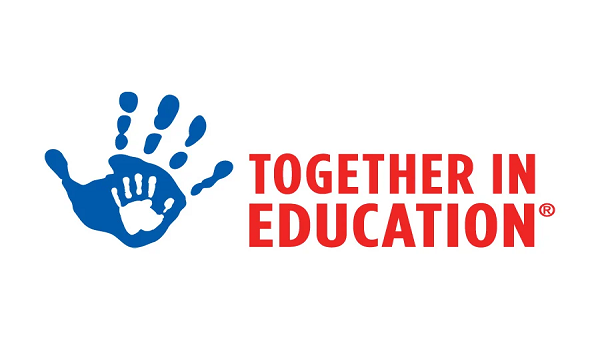 Handprint "together in education"